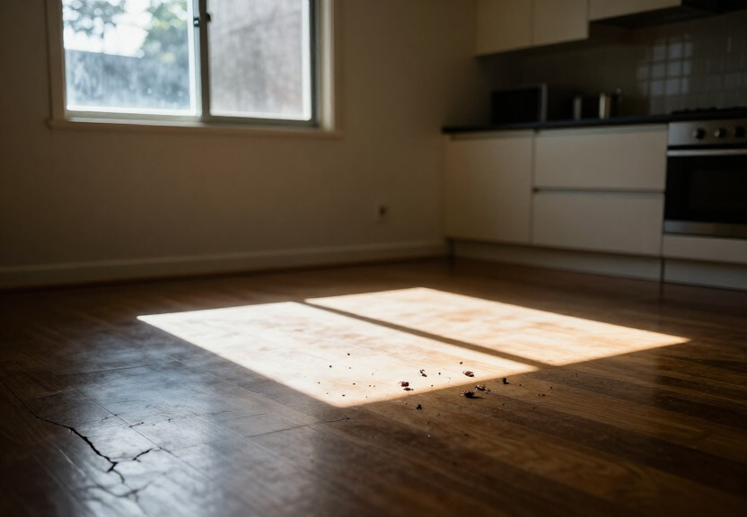Ant trail in a Fairfield living room before treatment